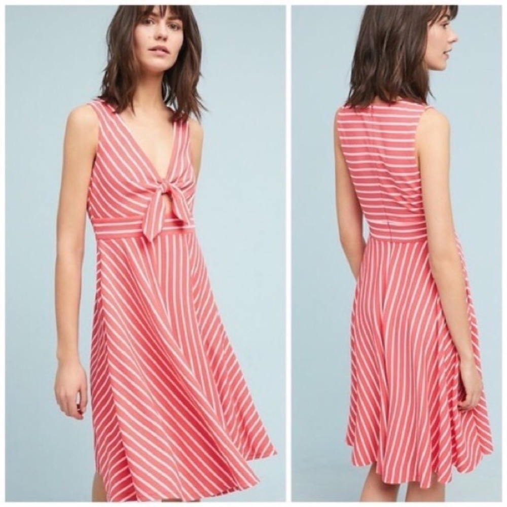 Anthropologie | Hutch April Keyhole Dress Coral